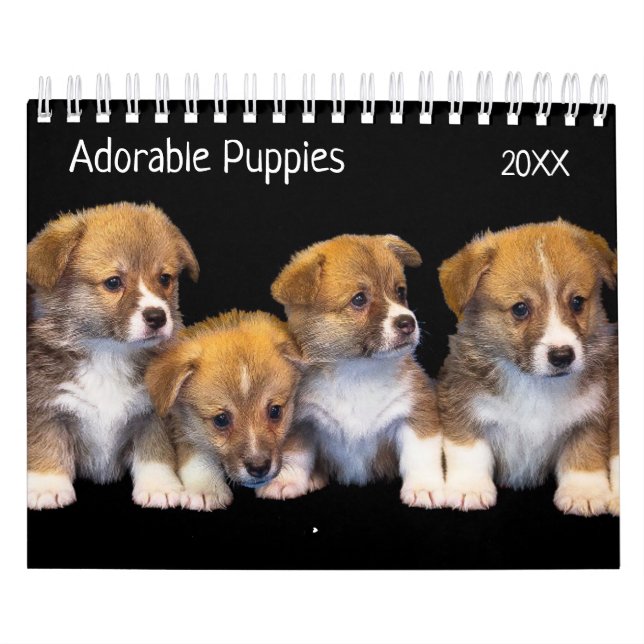 Cute Puppies Pet Photo Calendar (Cover)