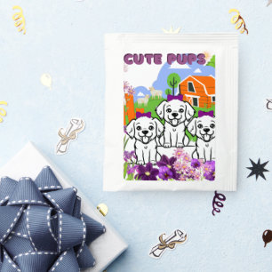 Cute Puppies Tea Bag Drink Mix