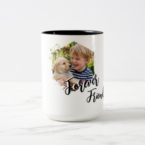 Cute Puppy And Dog Designed  Two-Tone Coffee Mug