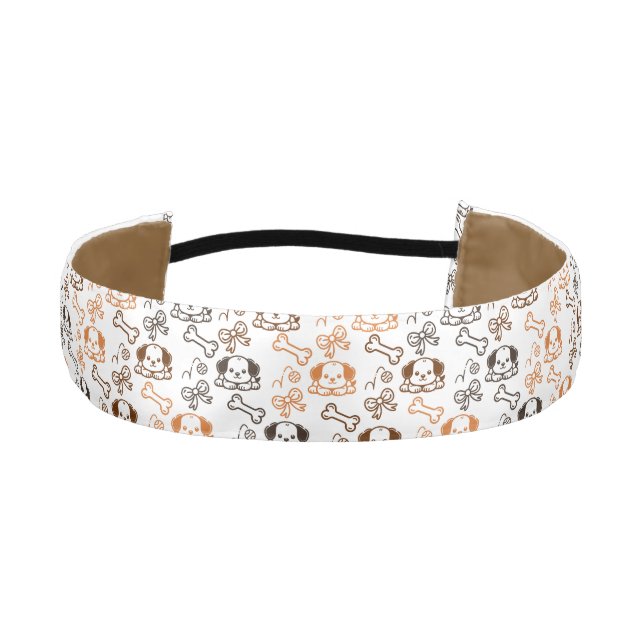 Cute Puppy  Athletic Headband (Front)