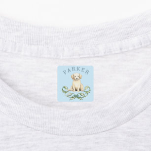 Cute Puppy Baby Boy Labels
