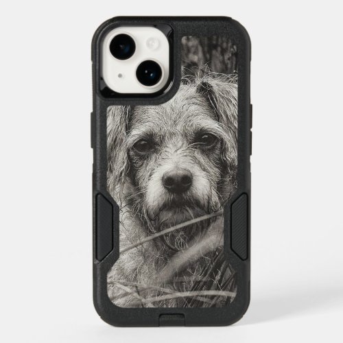 Cute Puppy Black and Whie Portrait Photograph OtterBox iPhone 14 Case