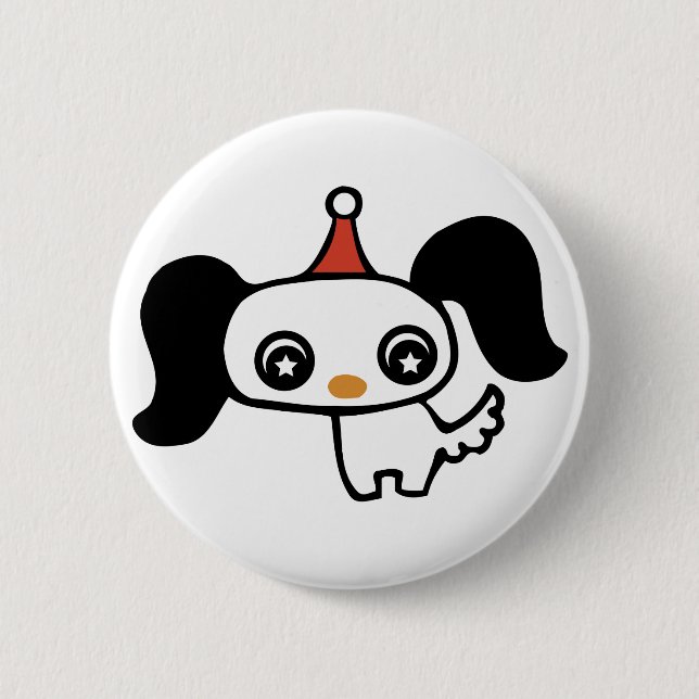 cute puppy button (Front)
