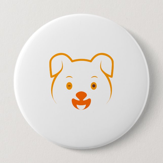 Cute Puppy Button (Front)