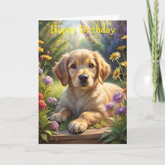 Cute Puppy Card (Front)