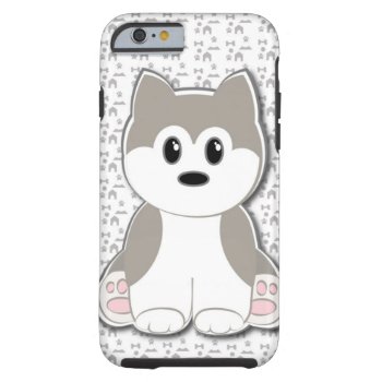 Cute Puppy Cartoon Tough Iphone 6 Case by escapefromreality at Zazzle