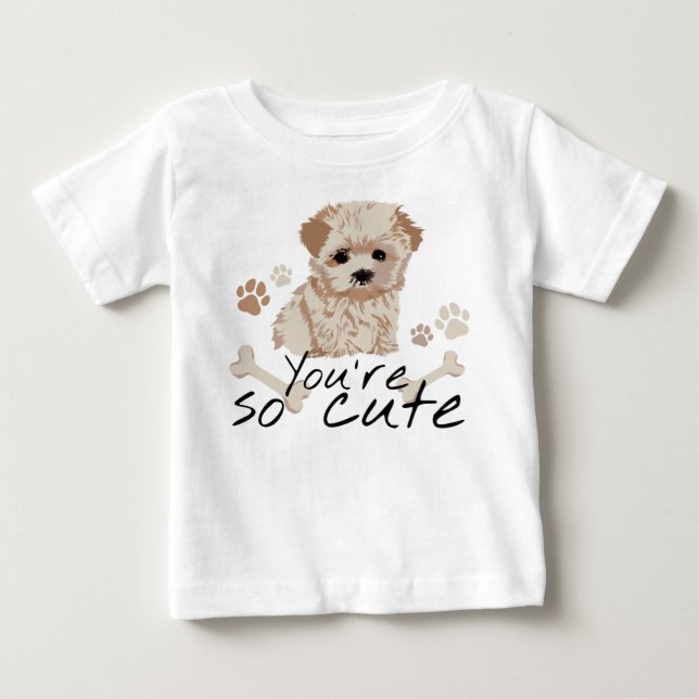 Cute puppy. Cheat Baby T-Shirt (Front)