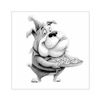 Cute Puppy Christmas Cookies Rubber Stamp