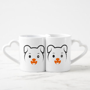 Cute Puppy Coffee Mug Set