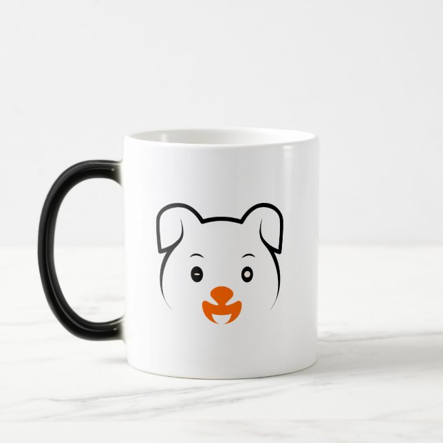 Cute Puppy Color Morph Mug (Left)
