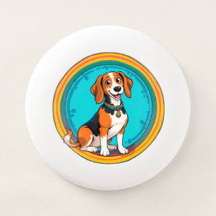 Cute Puppy colorful cartoon style design Wham-O Frisbee