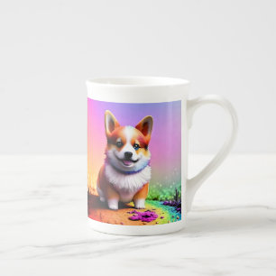 Cute Puppy Corgi Dog-36475 Bone China Mug