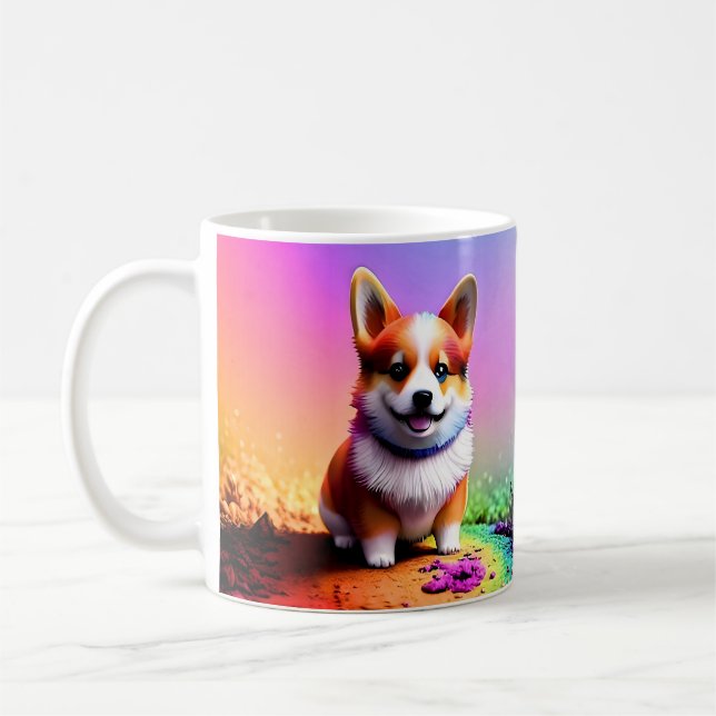 Cute Puppy Corgi Dog-36475 Coffee Mug (Left)