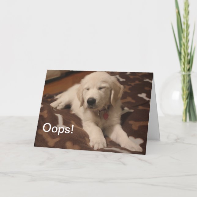 Cute puppy - create your own gifts card (Front)