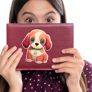 Cute Puppy Decorative Sticker