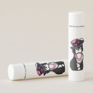Cute Puppy Dog all Dressed Up Pink Lip Balm
