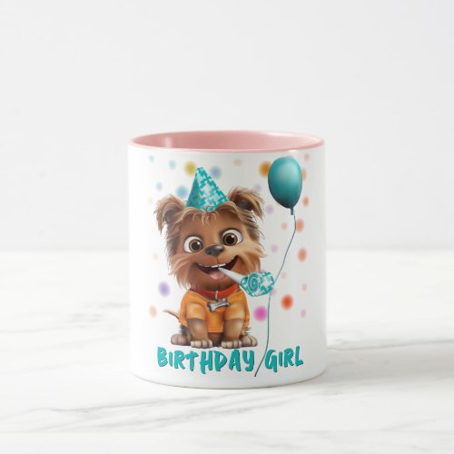Cute Puppy Dog Birthday Party Mug