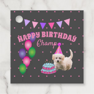 Cute Puppy Dog Birthday Pet Party Celebration  Favor Tags