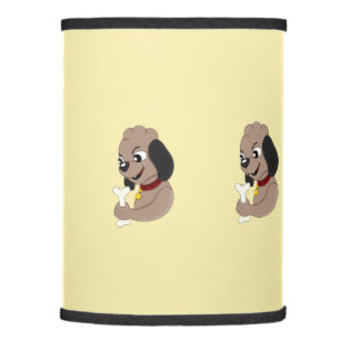 Cute puppy dog cartoon ceiling lamp