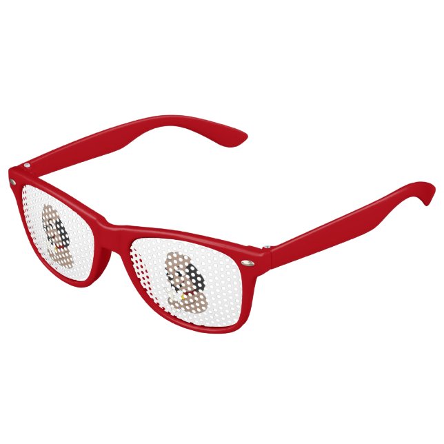 Cute puppy dog cartoon kids sunglasses (Angled)