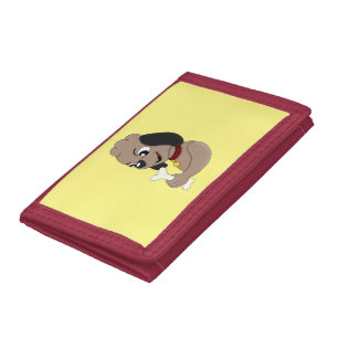 Cute puppy dog cartoon trifold wallet