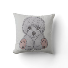 Cute Puppy Dog Cushion Cover