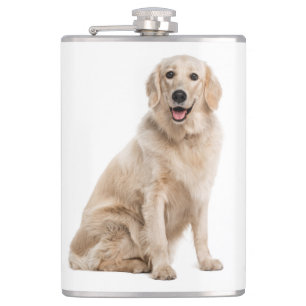 Cute Puppy Dog Gift Golden Retriever Flask