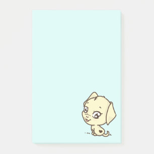 Cute Puppy Dog Illustration Post-it Notes