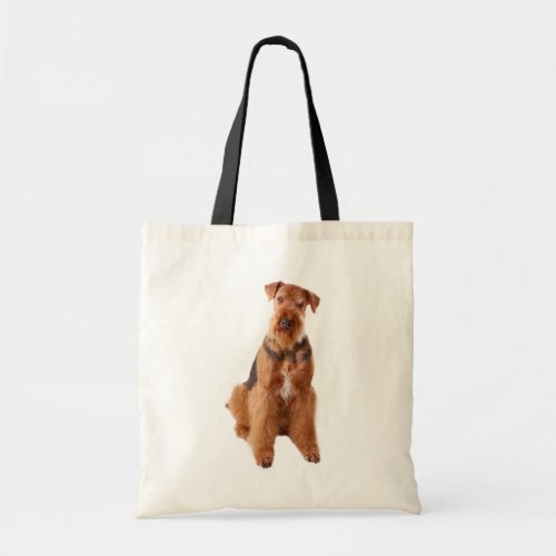 Cute Puppy Dog Lover Airedale Terrier Tote Bag