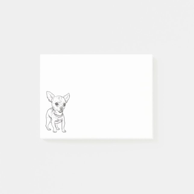 Cute Puppy Dog Lover Chihuahua Notes (Front)