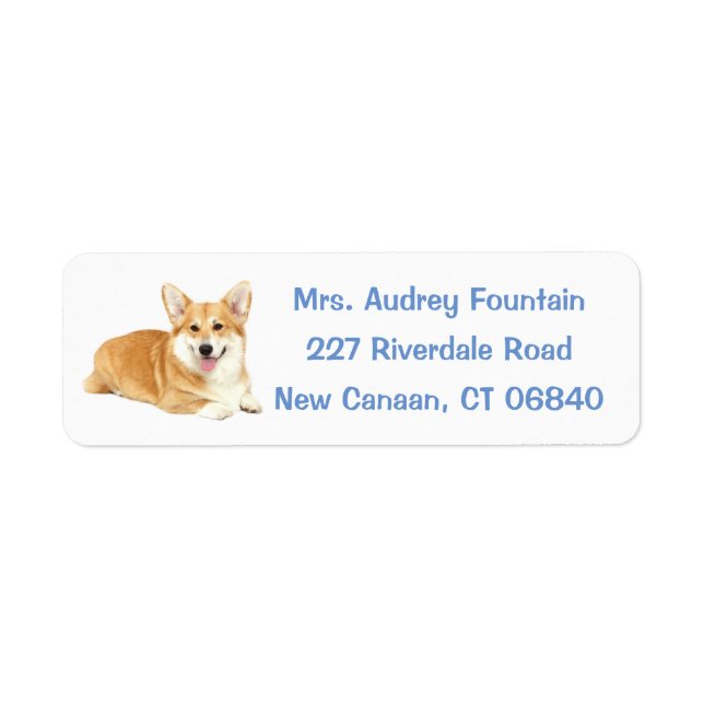 Cute Puppy Dog Lover Pembroke Welsh Corgi  Label (Front)