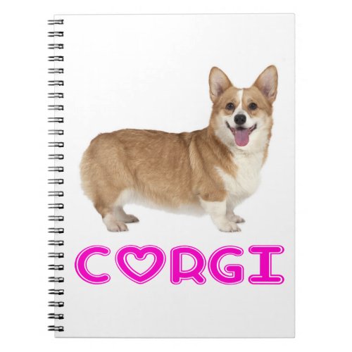Cute Puppy Dog Lover Pembroke Welsh Corgi Notebook