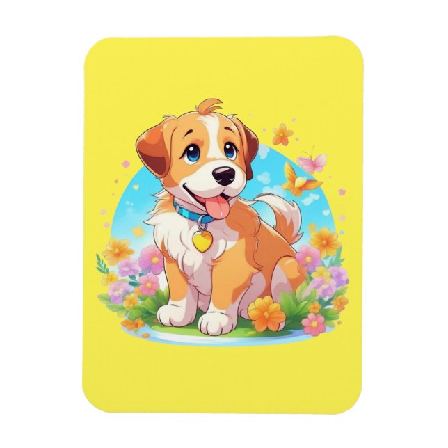 Cute Puppy Dog  Magnet (Vertical)