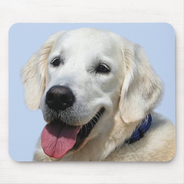 Cute Puppy Dog Mom Gift Golden Retriever  Mouse Pad (Front)