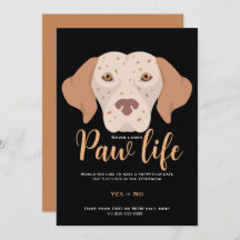 Cute puppy dog paw life party