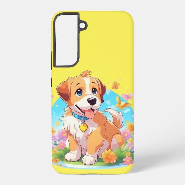 Cute Puppy Dog Samsung Galaxy Case (Back)