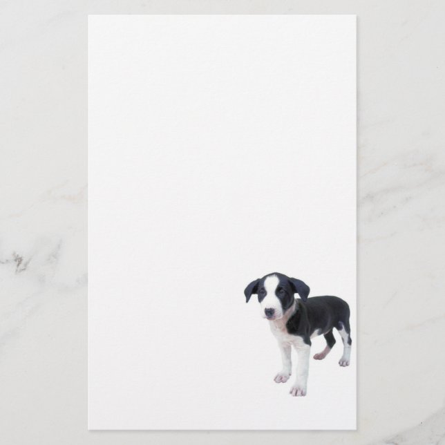 Cute Puppy Dog Stationery (Front)