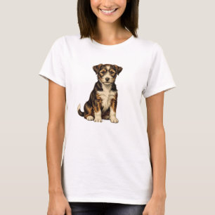 Cute Puppy Dog T-Shirt for Women Adorable German