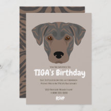 Cute puppy dog TIGA’s party