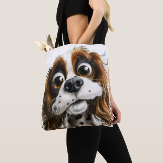 cute puppy dog tote bag