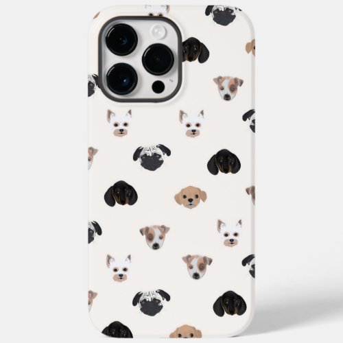 Cute Puppy Dogs Illustration Case_Mate iPhone 14 Pro Max Case