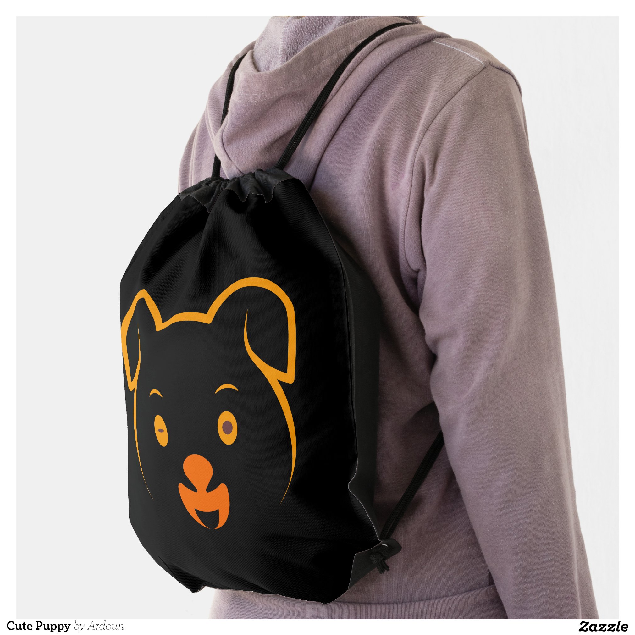 Cute Puppy Drawstring Bag