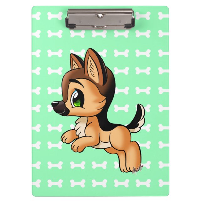 Cute Puppy Durable Clipboard | Letter + A4 Sized (Front)