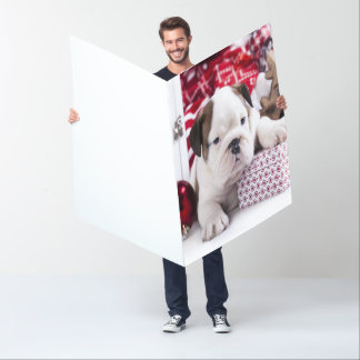 Cute Puppy English Bulldog | Funny Christmas Card