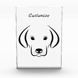 Cute Puppy Face Thunder_Cove Acrylic Award