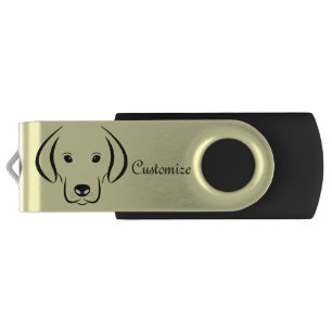 Cute Puppy Face Thunder_Cove Flash Drive
