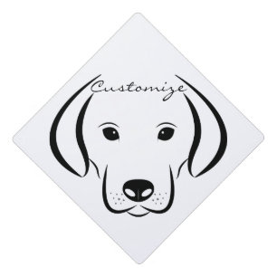 Cute Puppy Face Thunder_Cove Graduation Cap Topper