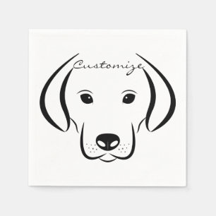 Cute Puppy Face Thunder_Cove Napkins