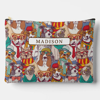 Cute Puppy Fashion Pattern Accessory Pouch