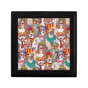 Cute Puppy Fashion Pattern Gift Box